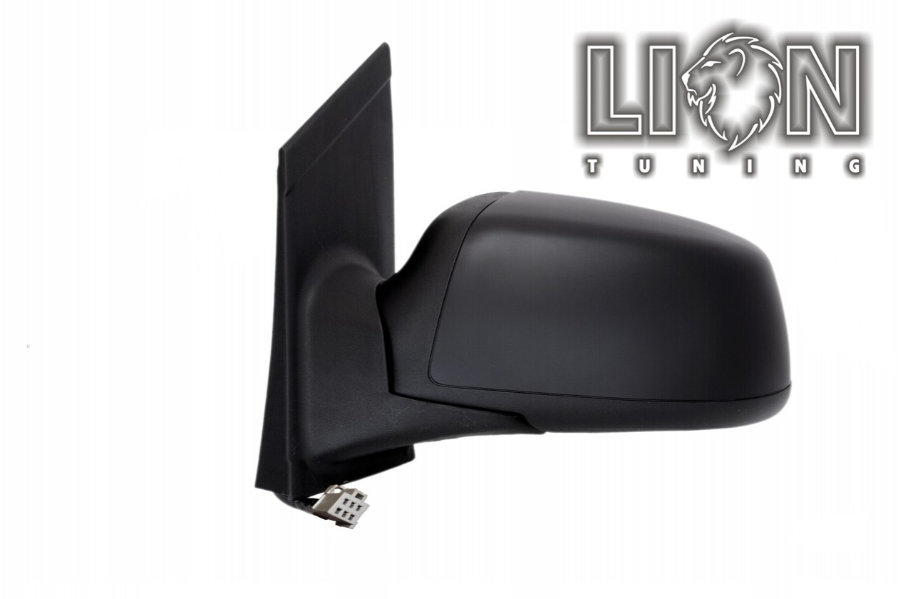 Beheizbar, mit Vorfeldbeleuchtung, Elektrisch, grau, schwarz lackierfähig / vorgrundierte Spiegelkappe, grundiert, convex, Eintragungsfrei / keine Eintragung nötig