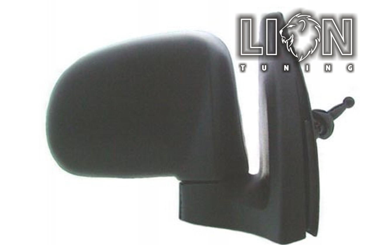 Mechanisch, schwarz, Spiegelhöhe 180mm, nur passend für Atos Prime, convex, Eintragungsfrei / keine Eintragung nötig