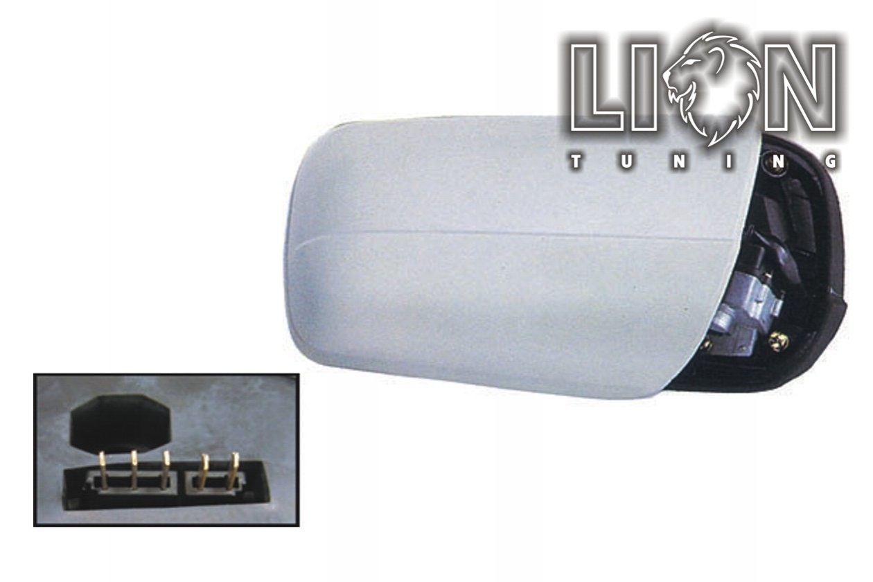 Beheizbar, Elektrisch, grau, 5-poliger Anschlussstecker, grundiert, blau plan, Eintragungsfrei / keine Eintragung nötig