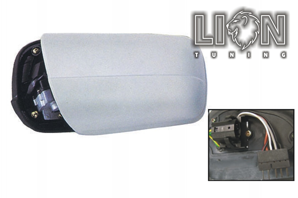 Beheizbar, Elektrisch einklappbar, Elektrisch, grau, 7-poliger Anschlussstecker, grundiert, blau asphärisch, Eintragungsfrei / keine Eintragung nötig