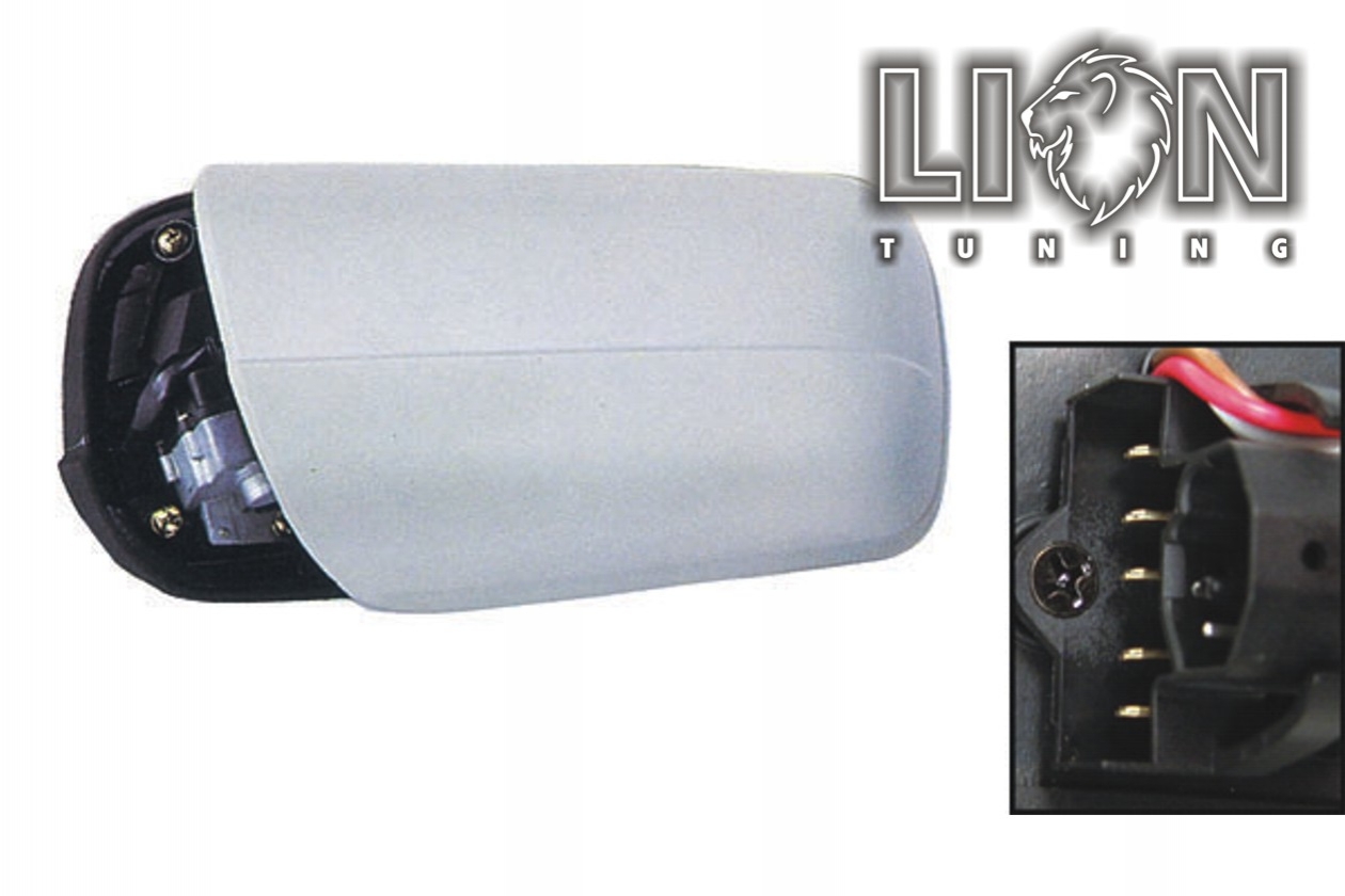 Beheizbar, Elektrisch einklappbar, Elektrisch, grau, 7-poliger Anschlussstecker, grundiert, blau asphärisch, Eintragungsfrei / keine Eintragung nötig