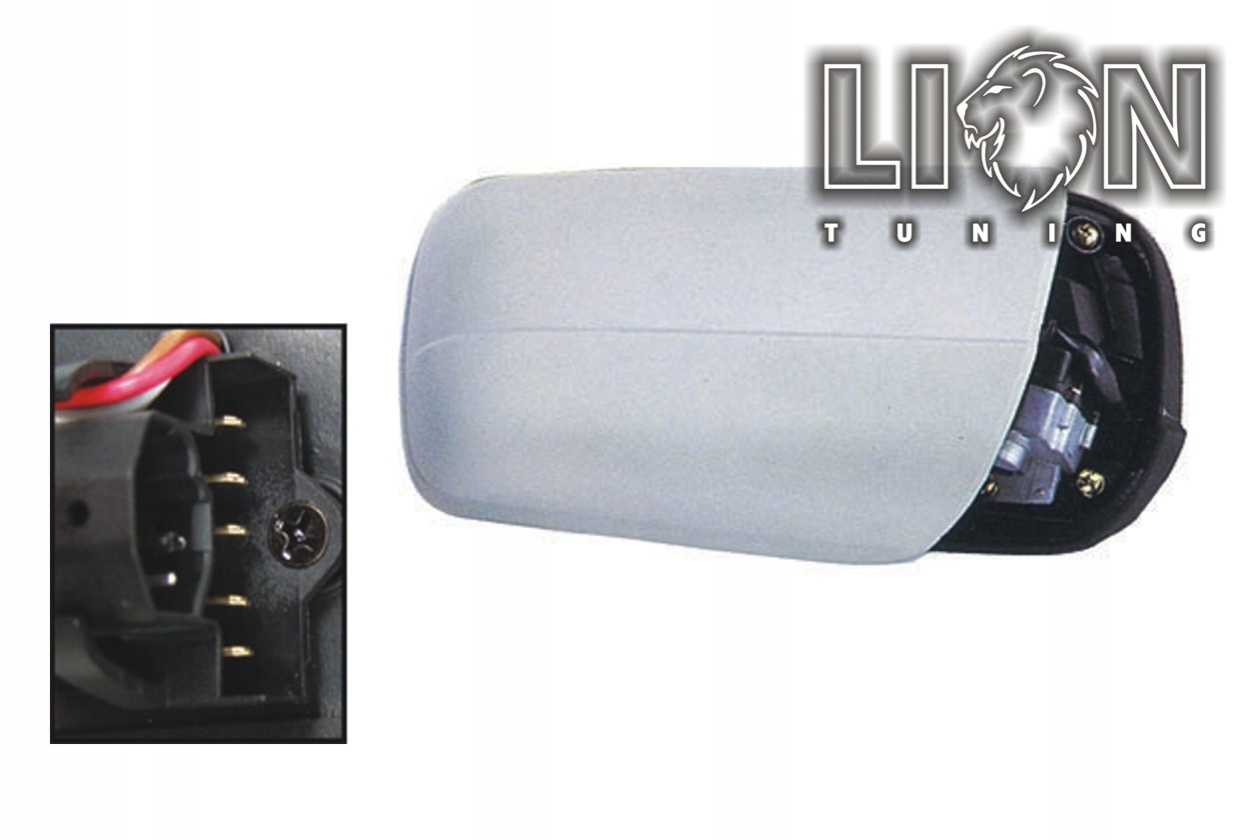 Beheizbar, Elektrisch einklappbar, Elektrisch, grau, 7-poliger Anschlussstecker, grundiert, blau asphärisch, Eintragungsfrei / keine Eintragung nötig