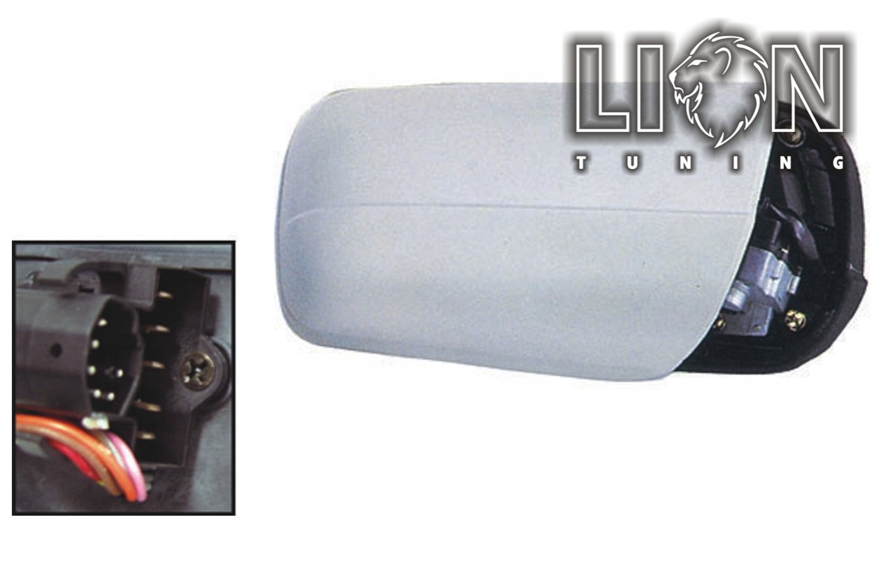 Beheizbar, mit Memory System, Elektrisch einklappbar, Elektrisch, grau, 11-poliger Anschlussstecker, grundiert, blau asphärisch, Eintragungsfrei / keine Eintragung nötig