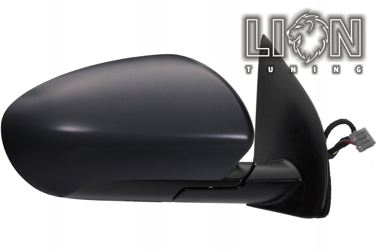 Beheizbar, Elektrisch einklappbar, Elektrisch, grau, grundiert, convex, Eintragungsfrei / keine Eintragung nötig