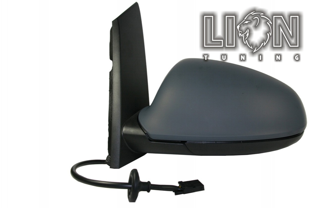 Beheizbar, Elektrisch einklappbar, Elektrisch, grau, nur passend für 5-Türer, grundiert, asphärisch, Eintragungsfrei / keine Eintragung nötig