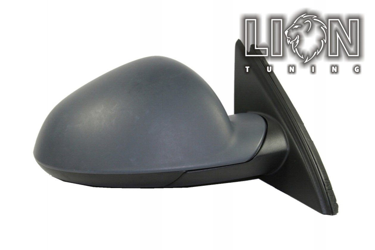 Beheizbar, Elektrisch einklappbar, Elektrisch, grau, grundiert, convex, Eintragungsfrei / keine Eintragung nötig