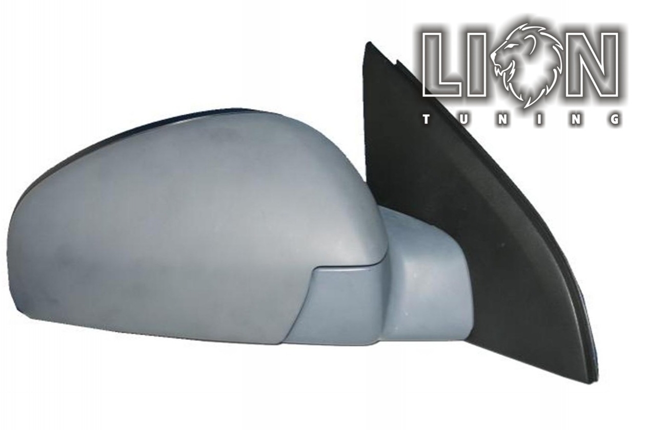 Beheizbar, mit Memory System, Elektrisch einklappbar, Elektrisch, grau, grundiert, convex, Eintragungsfrei / keine Eintragung nötig