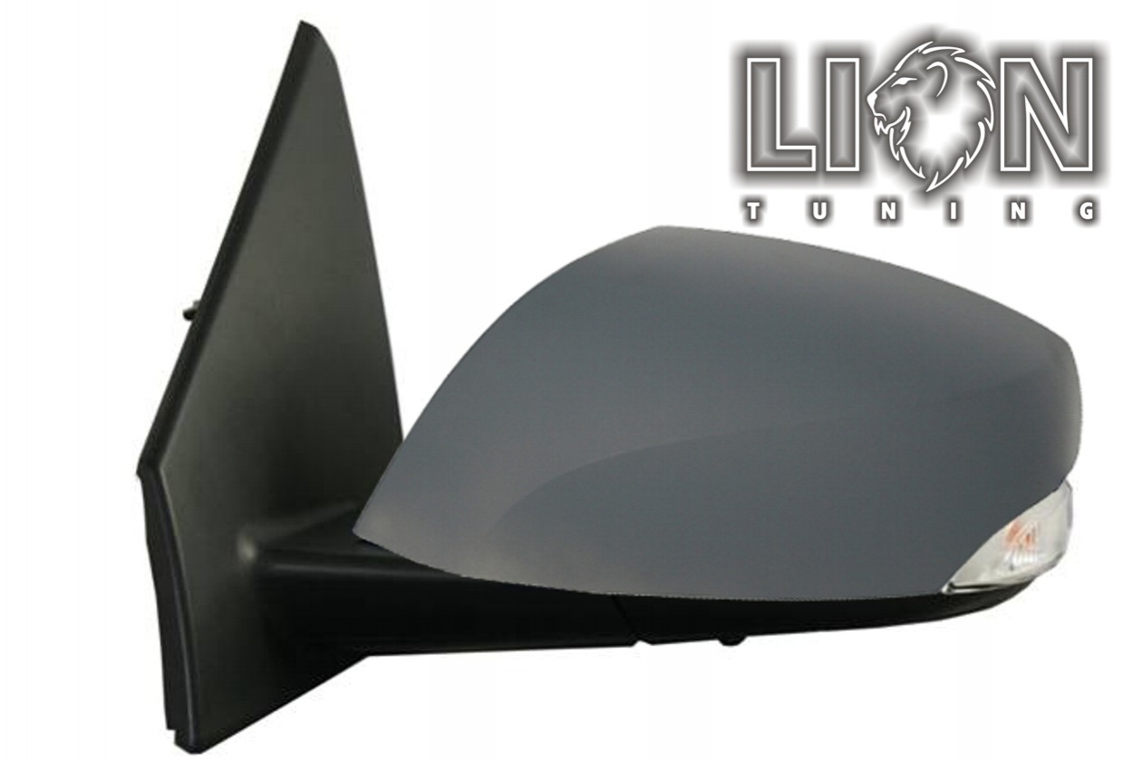 mit Blinkleuchte, Beheizbar, mit Temperatur Sensor, Elektrisch, grau, grundiert, asphärisch, Eintragungsfrei / keine Eintragung nötig