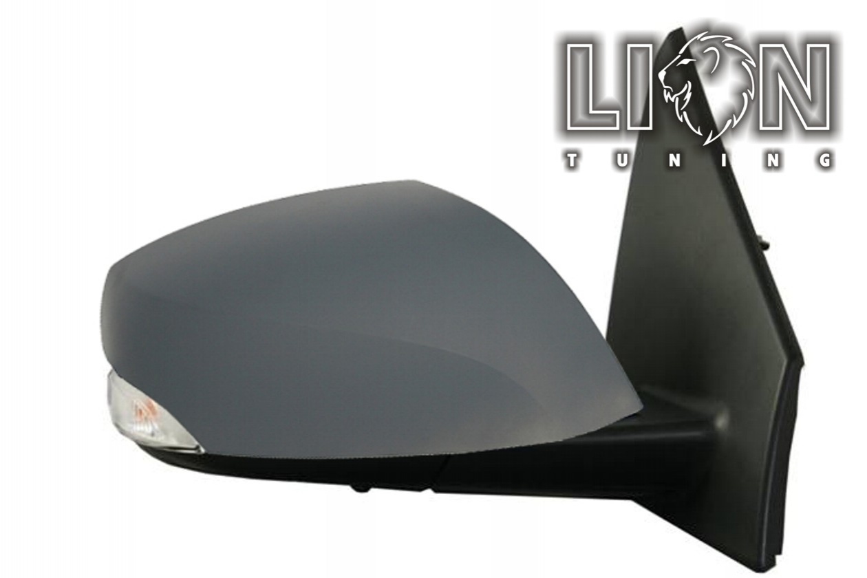 mit Blinkleuchte, Beheizbar, Elektrisch einklappbar, Elektrisch, grau, grundiert, convex, Eintragungsfrei / keine Eintragung nötig