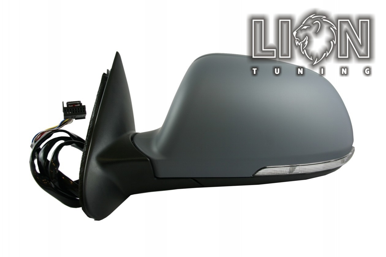 Beheizbar, mit Vorfeldbeleuchtung, mit Blinkleuchte, Elektrisch, grau, grundiert, asphärisch, Eintragungsfrei / keine Eintragung nötig