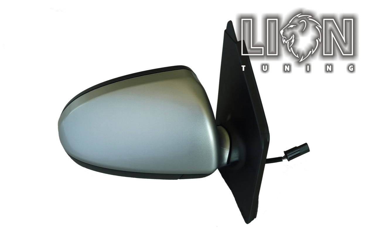 Beheizbar, Elektrisch, grau, grundiert, convex, Eintragungsfrei / keine Eintragung nötig