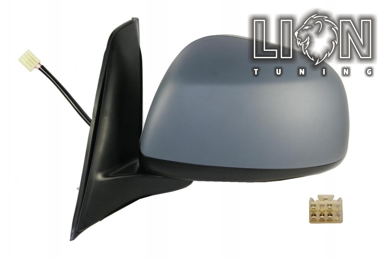 Beheizbar, Elektrisch, grau, Anschlussstecker rechteckig, grundiert, convex, Eintragungsfrei / keine Eintragung nötig