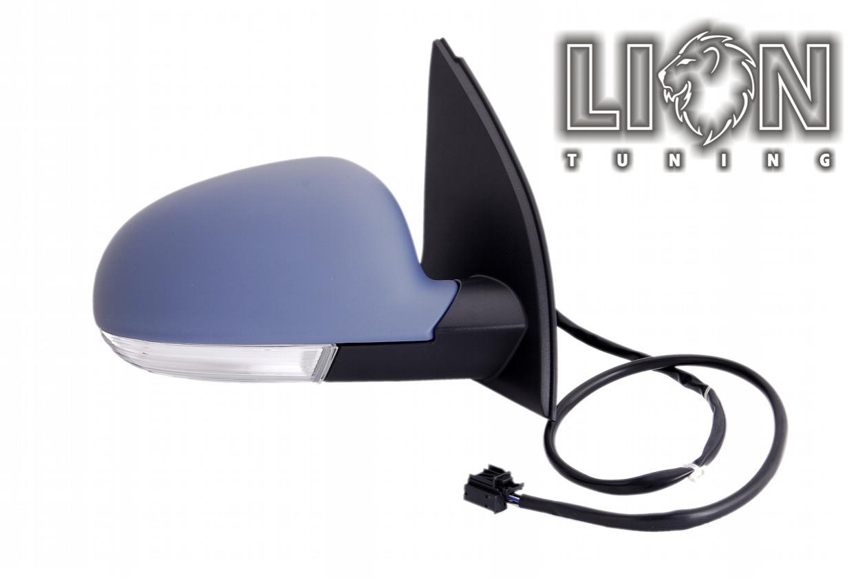 Beheizbar, mit Blinkleuchte, Elektrisch, grau, grundiert, convex, Eintragungsfrei / keine Eintragung nötig