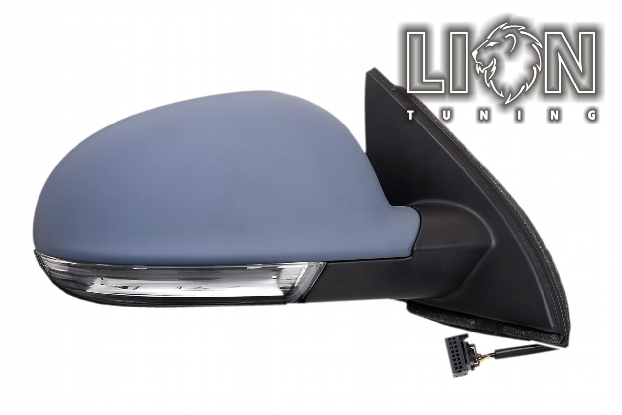 Beheizbar, mit Blinkleuchte, Elektrisch, grau, grundiert, convex, Eintragungsfrei / keine Eintragung nötig