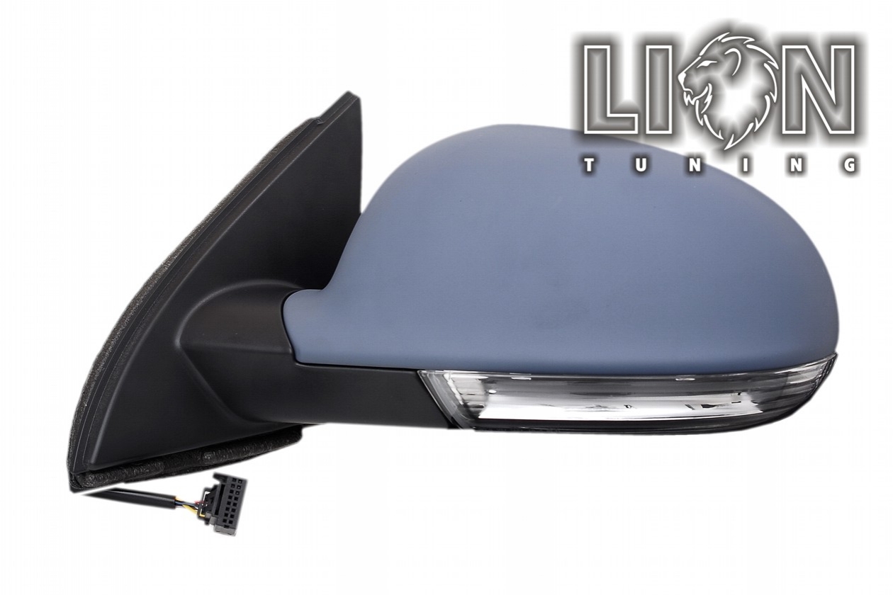 Beheizbar, mit Blinkleuchte, Elektrisch, grau, grundiert, asphärisch, Eintragungsfrei / keine Eintragung nötig