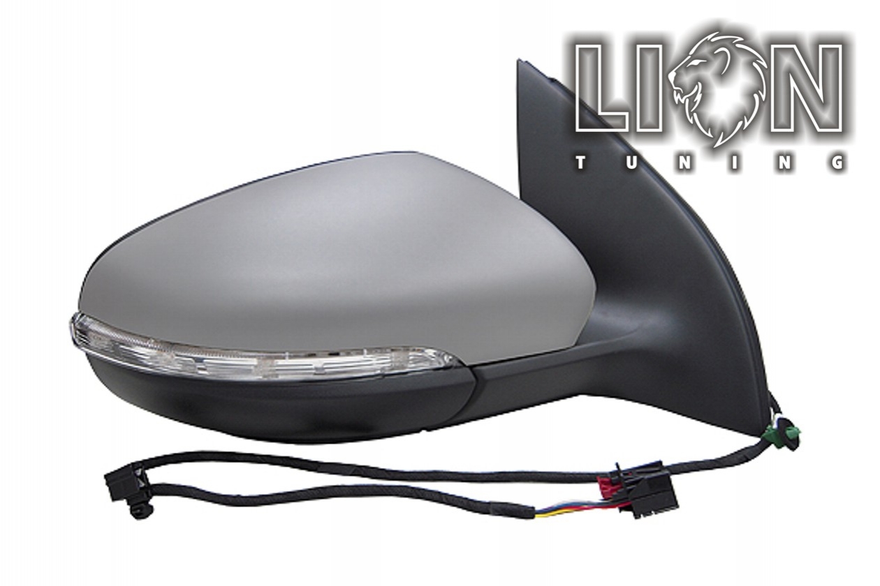 Beheizbar, mit Blinkleuchte, Elektrisch, grau, grundiert, convex, Eintragungsfrei / keine Eintragung nötig