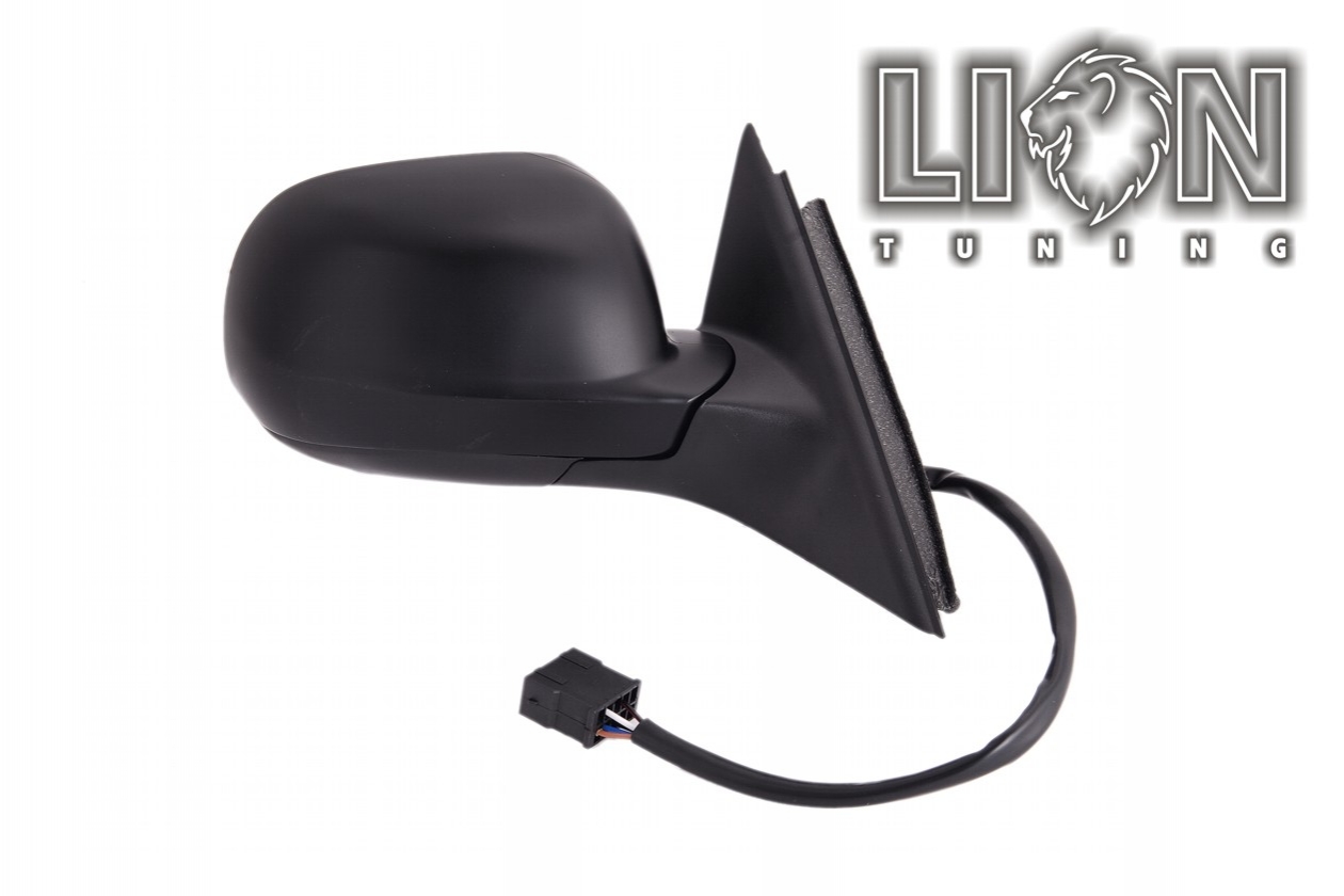 Beheizbar, Elektrisch, grau, schwarz lackierfähig / vorgrundierte Spiegelkappe, kleines Spiegelgehäuse, grundiert, convex, Eintragungsfrei / keine Eintragung nötig