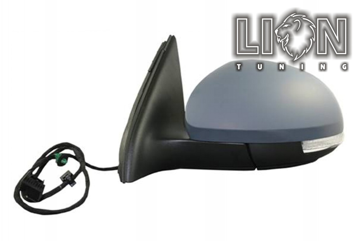 Beheizbar, mit Blinkleuchte, Elektrisch, grau, grundiert, asphärisch, Eintragungsfrei / keine Eintragung nötig