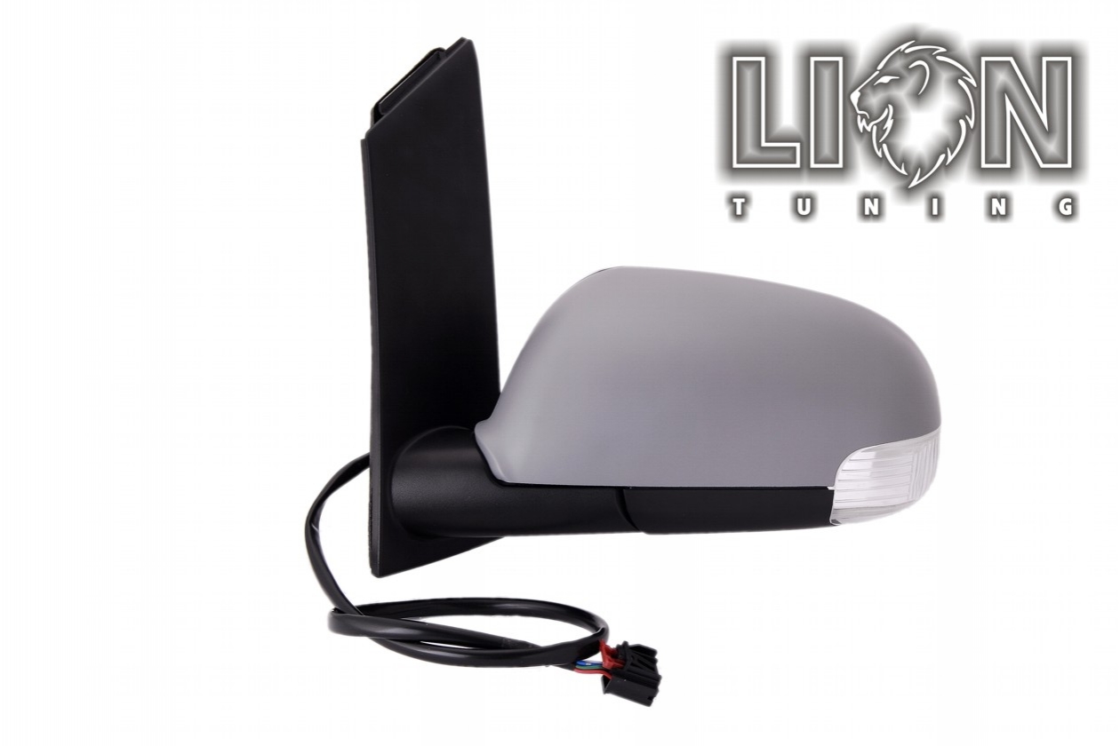 Beheizbar, mit Blinkleuchte, Elektrisch, grau, grundiert, asphärisch, Eintragungsfrei / keine Eintragung nötig