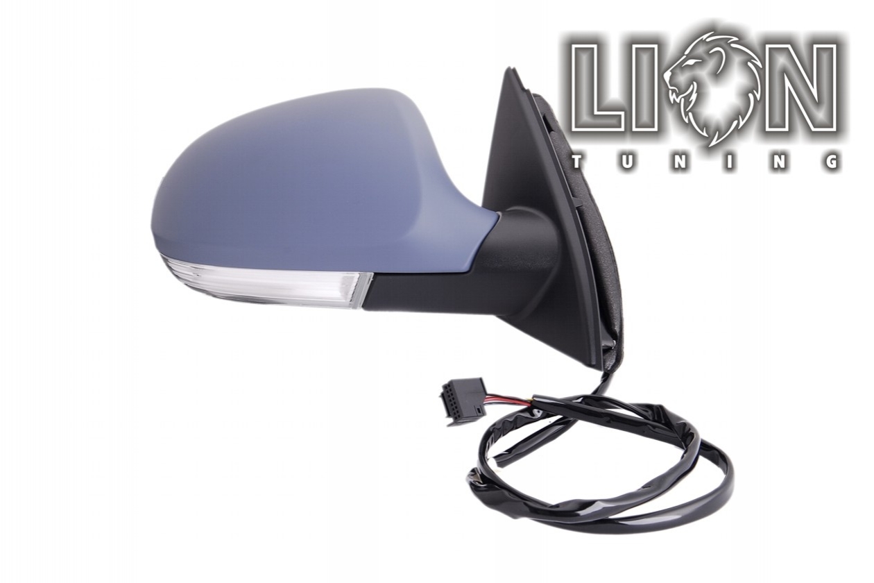 Beheizbar, mit Blinkleuchte, Elektrisch, grau, grundiert, convex, Eintragungsfrei / keine Eintragung nötig