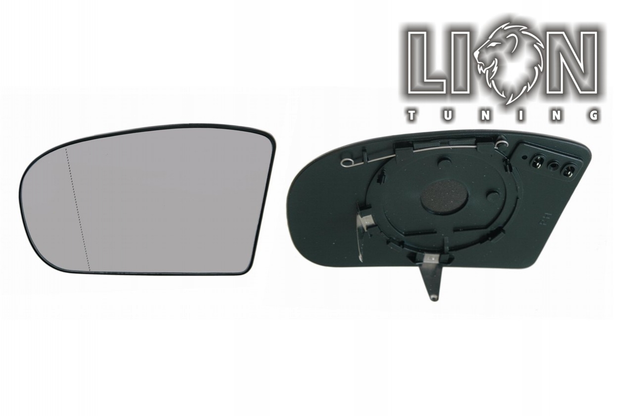 Beheizbar, nur passend für Originalspiegel, asphärisch, Eintragungsfrei / keine Eintragung nötig