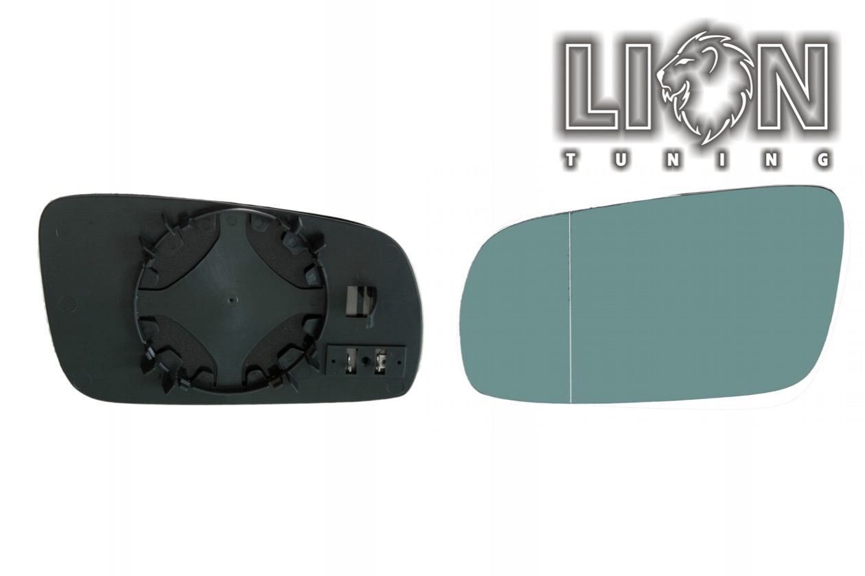 Beheizbar, für großes Spiegelgehäuse, blau asphärisch, Eintragungsfrei / keine Eintragung nötig