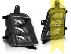 LED, schwarz, nur passend für GTi Stoßstange, Eintragungsfrei / mit E-Prüfzeichen
