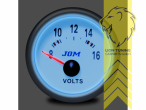 Voltmeter, weiss, Racing