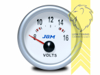 Voltmeter, weiss, Racing