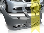Ersatzteile von äquivalenter Qualität für die Besitzer des Fahrzeugs (entspr. EU-Verordnung 46/2010), PP Kunststoff, grundiert, für Fahrzeuge ohne PDC, für Fahrzeuge mit oder ohne SRA, Eintragungsfrei / mit ABE