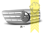 Original Mercedes Emblem wird übernommen, chrom, silber, ABS Kunststoff, Eintragungsfrei / keine Eintragung nötig, Eintragungsfrei / als Ersatzteil verwendbar