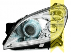 Halogen, chrom, weiß LED, Abblendlicht H9 / Fernlicht H9, Blinkerbirnen BAU15S, elektrisch verstellbar - Stellmotor integriert, Nicht für Fahrzeuge mit PDC vorne geeignet, Eintragungsfrei / mit E-Prüfzeichen