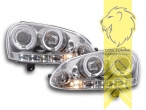 chrom, weiß LED, Abblendlicht H1 / Fernlicht H1, Blinkerbirnen BAU15S, elektrisch verstellbar - Stellmotor integriert, Halogen, Eintragungsfrei / mit E-Prüfzeichen