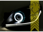 Xenon, HID, schwarz, weiß LED, nur passend für Fahrzeuge mit Original Xenon, Abblendlicht D2S / Fernlicht H9, Blinkerbirnen BAU15S, Nicht für Fahrzeuge mit PDC vorne geeignet, Eintragungsfrei / mit E-Prüfzeichen