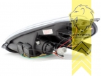 mit LED Blinker, Halogen, schwarz, Abblendlicht H1 / Fernlicht H1, elektr. verstellbar - Motor muss separat bestellt werden (MHC01), Eintragungsfrei / mit E-Prüfzeichen