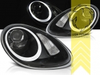 schwarz, für XENON, Abblendlicht D2S / Fernlicht H9, elektrisch verstellbar - Stellmotor wird vom Original übernommen, Xenon, Eintragungsfrei / mit E-Prüfzeichen