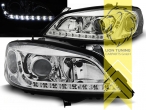 Halogen, chrom, Abblendlicht H7 / Fernlicht H7, elektrisch verstellbar - Stellmotor wird vom Original übernommen, Eintragungsfrei / mit E-Prüfzeichen