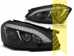 Xenon, HID, mit LED Blinker, schwarz, Nicht geeignet für Fahrzeuge mit Night Vision, Abblendlicht und Fernlicht in einer Linse D4S, elektrisch verstellbar - Stellmotor integriert, Eintragungsfrei / mit E-Prüfzeichen