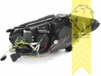 Xenon, HID, mit LED Blinker, schwarz, Nicht geeignet für Fahrzeuge mit Night Vision, Abblendlicht und Fernlicht in einer Linse D4S, elektrisch verstellbar - Stellmotor integriert, Eintragungsfrei / mit E-Prüfzeichen