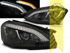 Xenon, HID, mit LED Blinker, schwarz, Nicht geeignet für Fahrzeuge mit Night Vision, Abblendlicht und Fernlicht in einer Linse D4S, elektrisch verstellbar - Stellmotor integriert, Eintragungsfrei / mit E-Prüfzeichen
