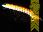 Xenon, HID, mit LED Blinker, schwarz, Nicht geeignet für Fahrzeuge mit Night Vision, Abblendlicht und Fernlicht in einer Linse D4S, elektrisch verstellbar - Stellmotor integriert, Eintragungsfrei / mit E-Prüfzeichen