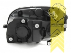 mit LED Blinker, Halogen, chrom, Abblendlicht H7 / Fernlicht H7, elektrisch verstellbar - Stellmotor integriert, Eintragungsfrei / mit E-Prüfzeichen