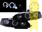 Halogen, schwarz, weiß LED, Civic 5 Coupe EJ1, EJ2, Civic 5 Hatchback EG3, EG4, EG5, EG6, Abblendlicht H1 / Fernlicht H1, Blinkerbirnen BAU15S, manuell verstellbar, Eintragungsfrei / mit E-Prüfzeichen