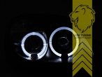 Halogen, schwarz, weiß LED, Abblendlicht H1 / Fernlicht H1, Blinkerbirnen BAU15S, manuell verstellbar, Eintragungsfrei / mit E-Prüfzeichen