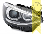schwarz, weiß LED, H7, Abblendlicht und Fernlicht in einer Linse H7, elektrisch verstellbar - Stellmotor integriert, Halogen, Eintragungsfrei / mit E-Prüfzeichen