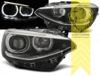 schwarz, weiß LED, H7, Abblendlicht und Fernlicht in einer Linse H7, elektrisch verstellbar - Stellmotor integriert, Halogen, Eintragungsfrei / mit E-Prüfzeichen