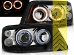 schwarz, gelb Halogen, Abblendlicht H7 / Fernlicht H1, Blinkerbirnen BAU15S, elektrisch verstellbar - Stellmotor integriert, Halogen, Eintragungsfrei / mit E-Prüfzeichen