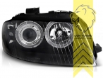 Halogen, schwarz, gelb Halogen, Abblendlicht H7 / Fernlicht H7, elektrisch verstellbar - Stellmotor integriert, Eintragungsfrei / mit E-Prüfzeichen