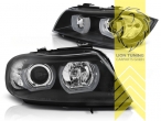 Xenon, HID, schwarz, weiß LED, Abblendlicht D1S / Fernlicht H1, elektrisch verstellbar - Stellmotor wird vom Original übernommen, Eintragungsfrei / mit E-Prüfzeichen