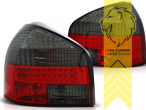 LED, schwarz, rot, Blinkerbirnen BAU15S, Eintragungsfrei / mit E-Prüfzeichen